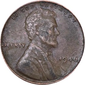 تصویر سکه آمریکا 1 سنت آمریکا وان سنت 1946 