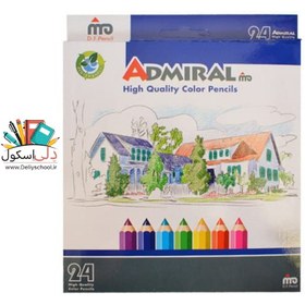 تصویر مداد رنگی 24 رنگ آدمیرال ADMIRAL 