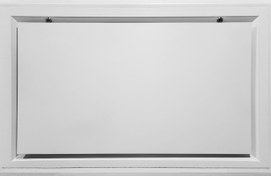 تصویر دریچه بازدید فن کوئلی آلومینیومی لولادار مدل گل سقفی - 75*100 