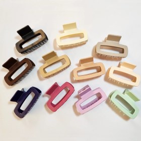 تصویر کلیپس مو ساده رنگی 