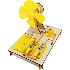 تصویر کیت آموزشی مدل کاردستی مدار چراغ و پنکه 