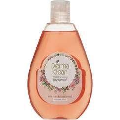 تصویر شامپو بدن مرطوب کننده درماکلین با عصاره شکوفه هلو حجم 300 میلی لیتر 