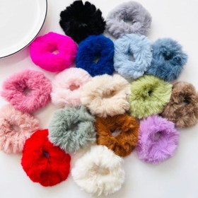 تصویر کش مو خز ساده رنگی 