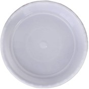 تصویر زیرگلدانی پلاستیکی مدل گرد کلاسیک - سفید / 28 