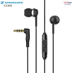 تصویر هدفون سیمی سنهایزر با میکروفون مدل Sennheiser CX 80S Sennheiser Cx 80S In-Ear Cx 80S Earphone With Mic - Black, Wired