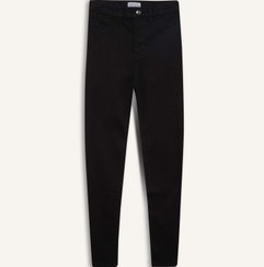 تصویر شلوار جین جذب زنانه مشکی دفکتو 