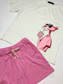 تصویر ست تیشرت شلوارک فانتزی 