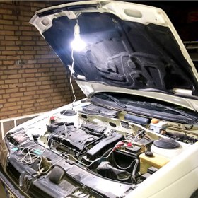 تصویر چراغ سیار ال ای دی خودرو با لامپ ال ای دی 15 وات قابل تعویض 