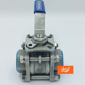 تصویر شیر گازی چهار پیچ استیل 