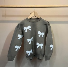 تصویر بافت طرح پاپیون - مشکی 