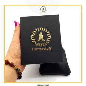 تصویر دستبندطرح گل آمیتیست و چشم ببر کد s51 