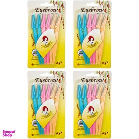 تصویر تیغ ابرو مدل E6-4 مجموعه 4 عددی 