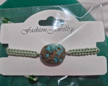 تصویر دستبند بافت فیروزه اصل نیشابور کد 851 