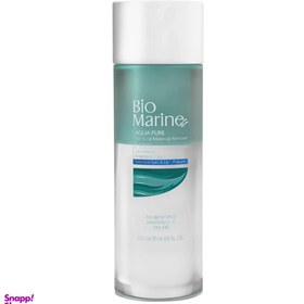 تصویر محلول پاک‌ کننده آرایش چشم و لب بایومارین (Biomarine) مدل Aqua Pure حجم 120 میلی‌لیتر 