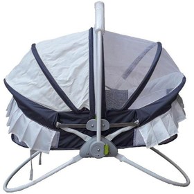 تصویر گهواره تاشو نوزاد رنگ طوسی 