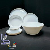 تصویر ظروف سرویس 26پارچه استراکچر لب طلا برند لوتوس اوپال 