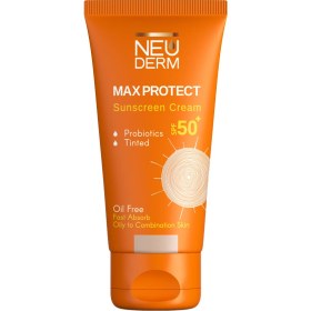 تصویر کرم ضد آفتاب فاقدچربی نئودرم SPF50 مدل Max Protect حجم ۵۰ میلی‌لیتر 