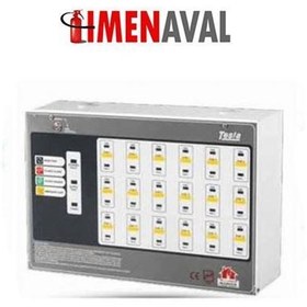 تصویر کنترل پنل اعلان حریق 12 زون - برند تسلا Fire alarm control panel