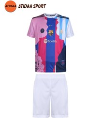 تصویر ست لباس ورزشی منتخب مسی سایز فری سایز رنگ سفید 