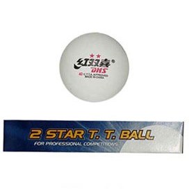 تصویر توپ پینگ پنگ دی اچ اس 2 ستاره ( DHS 2 STAR ) DHS 2 STAR ping pong ball