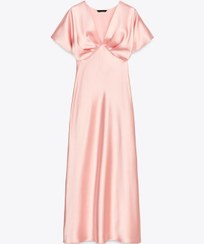 تصویر لباس میدی ساتن زنانه زارا SATIN MIDI DRESS 