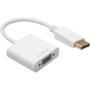 تصویر کابل تبدیل Display TO VGA دی تک (DTECH) سفید 