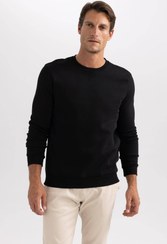 تصویر Avva سویشرت نخی یقه سفید مردانه E001017 با یقه سه نخی Avva Erkek Beyaz Bisiklet Yaka Şardonlu 3 Iplik Pamuklu Sweatshirt E001017