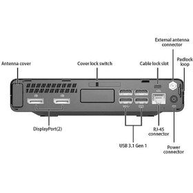 تصویر مینی کیس استوک  HP Mini EliteDesk 800 G3 i5 7th HP Elitedesk 800 G3 Mini i5 7th