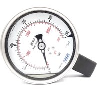 تصویر گیج فشار WIKA صفحه 10cm رنج 250bar WIKA PRESSURE GAUGE