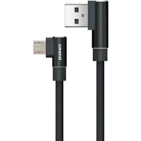 تصویر کابل USB به میکرو(Micro Usb) 90درجه گرند مدل GK-15 ا Grand gk-20 cable 66w Grand gk-20 cable 66w