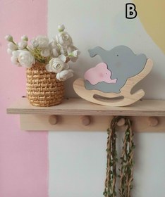 تصویر راکر فیل چوبی 