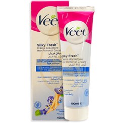 تصویر کرم موبر ویت Veet مخصوص پوست حساس حجم 100 میل 