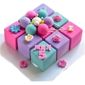 تصویر قالب سیلیکون مکعب مربع 4.3 سانتی 