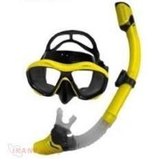 تصویر ماسک و اسنورکل Plankzone رنگ زرد 