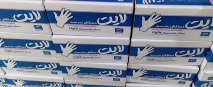 تصویر دستکش نایلونی یک بار مصرف لایت 