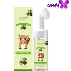 تصویر فوم شستشوی صورت براش دار رایحه آووکادو و عسل سرسان لاو مدل Sersanlove Avocado And Honey Moisturizing Cleaning Foam Sersanlove Avocado And Honey Moisturizing Cleaning Foam 150ml