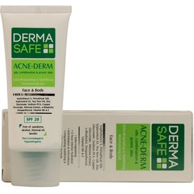 تصویر ژل مرطوب کننده فاقد چربی درماسیف مناسب پوست چرب دارای آکنه 40 میل Derma Safe Acne Derm Moisturizing Gel For Oily, Combination & Acneic Skin 40ml