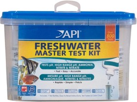 تصویر کیت تست استاد آکواریوم آب شیرین Api، تعداد 800، چند رنگ - ارسال 20 روز کاری Api Freshwater Aquarium Master Test Kit, 800 Count, Multicolor