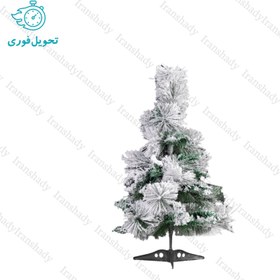 تصویر درخت کریسمس ترکیبی برف سنگین مدل ایتالیایی سایز 60 سانتی متر Christmas tree combined with heavy snow, Italian model, size 60 cm