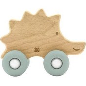 تصویر دندانگیر چوبی کیکابو kikkaboo طرح جوجه تیغی سبز 