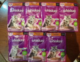 تصویر ۰۹۱۴۳۷۹۹۵۲۴پوچ ویسکاس بچه گربه طعم مرغ با سس سالسا whiskas Junior for kitten