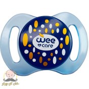 تصویر پستانک دو طرف ارتودنسی شفاف چاپدار دسته دار وی کرمدل comfort سایز 1 