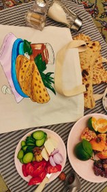 تصویر توتبگ نان ایرانی 50*50 