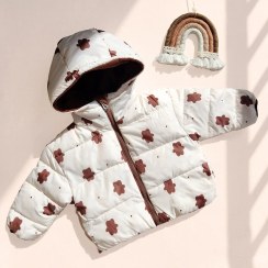 تصویر کاپشن دو رو کلاهدار وارداتی طرح 