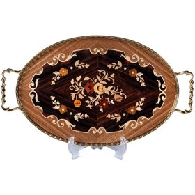 تصویر سینی چوبی معرق کد ON23 