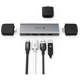 تصویر هاب ۱۲ پورت آدام المنتس مدل Adam Elements CASA HUB 10E USB-C 10 in 2 