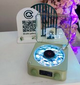 تصویر اسپیکر طرح گرامافون - دارک گرین 