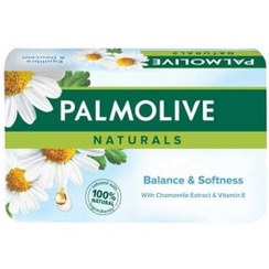 تصویر صابون شستشوی بدن پالمولیو Palmolive حاوی عصاره بابونه و ویتامین E وزن 150 گرم بسته 6 عددی 