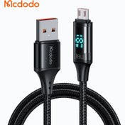 تصویر کابل شارژ سریع USB به میکرو 3 آمپر مک دودو مدل MCDODO CA-1070 نمایشگر دیجیتال 1.2متر 