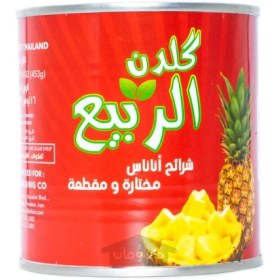 تصویر آناناس تکه ای گلدن الربیع 453 گرم Golden Al Rabi Golden Al Rabi pineapple pieces 453 g